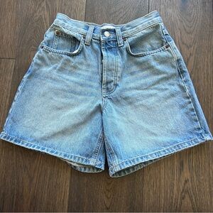 Topshop Light Blue Denim Shorts